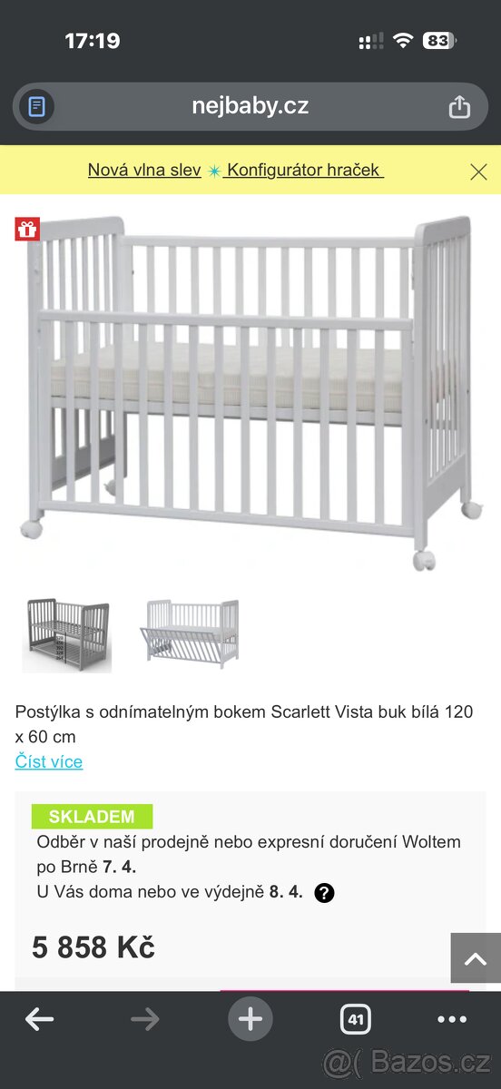 Dětská postýlka 2 v 1 - 4