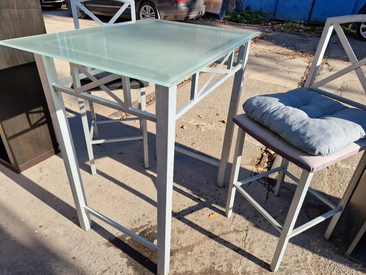 Jídelní Bar Set Komplet 60x80 výška 90 cm - 4