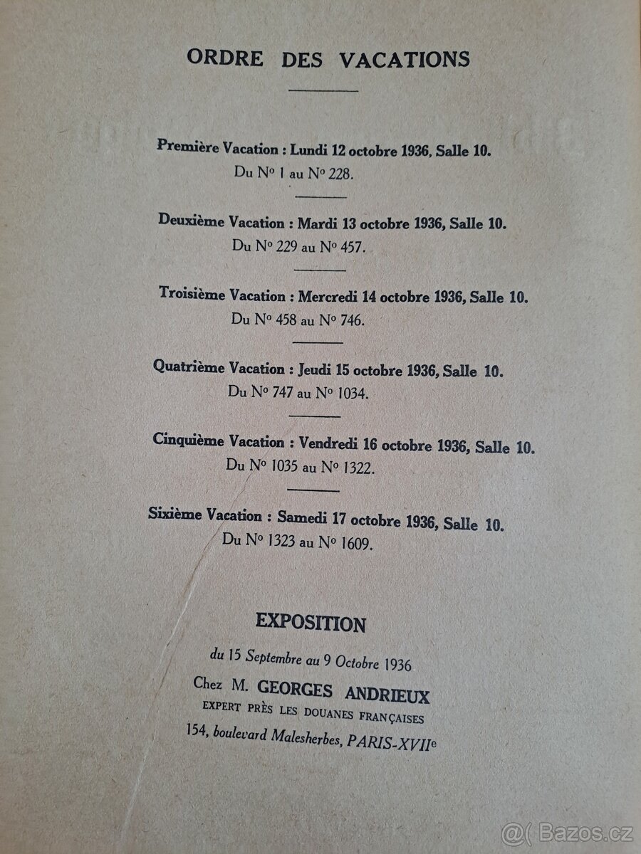 Catalogue de la Bibliothèque Hispanique, 1936, Karel Zink - 4