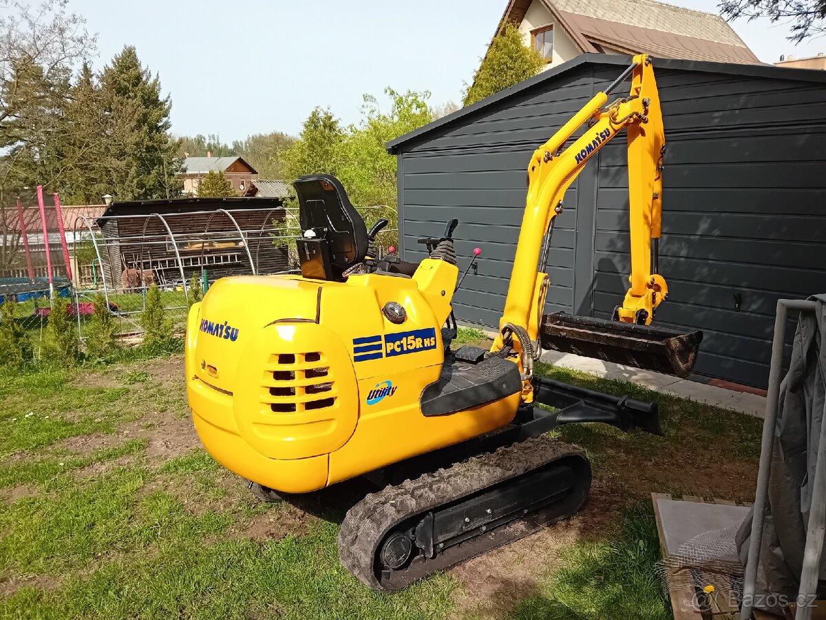 Pásový minibagr Komatsu pc15r - 4