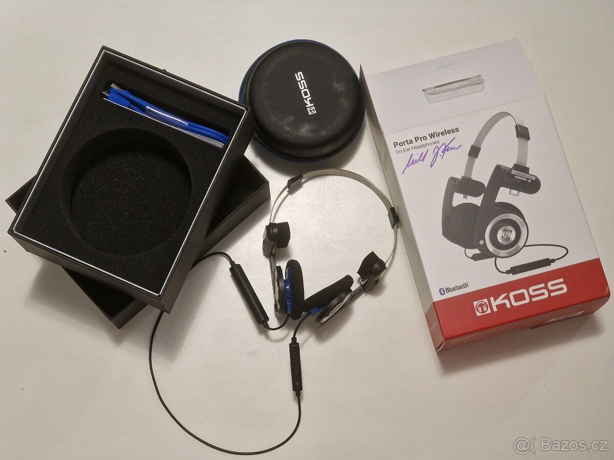 Prodám bezdrátové sluchátka KOSS Porta Pro s podpisem KOSS - 4