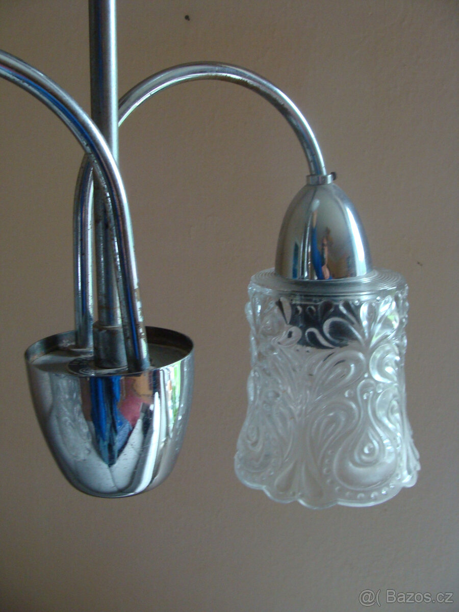 Starý lustr chrom - 4