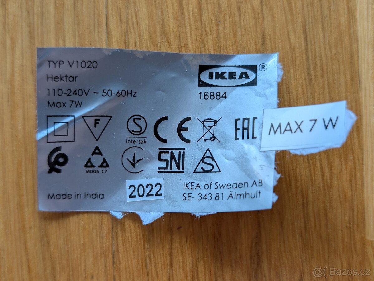 IKEA Hektar lampička, 2 ks - 4