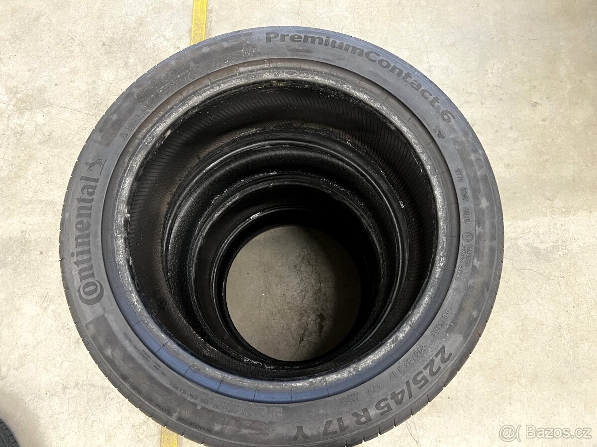CONTINENTAL PR. CONTACT6 225/45R17Y LETNÍ SADA - 4
