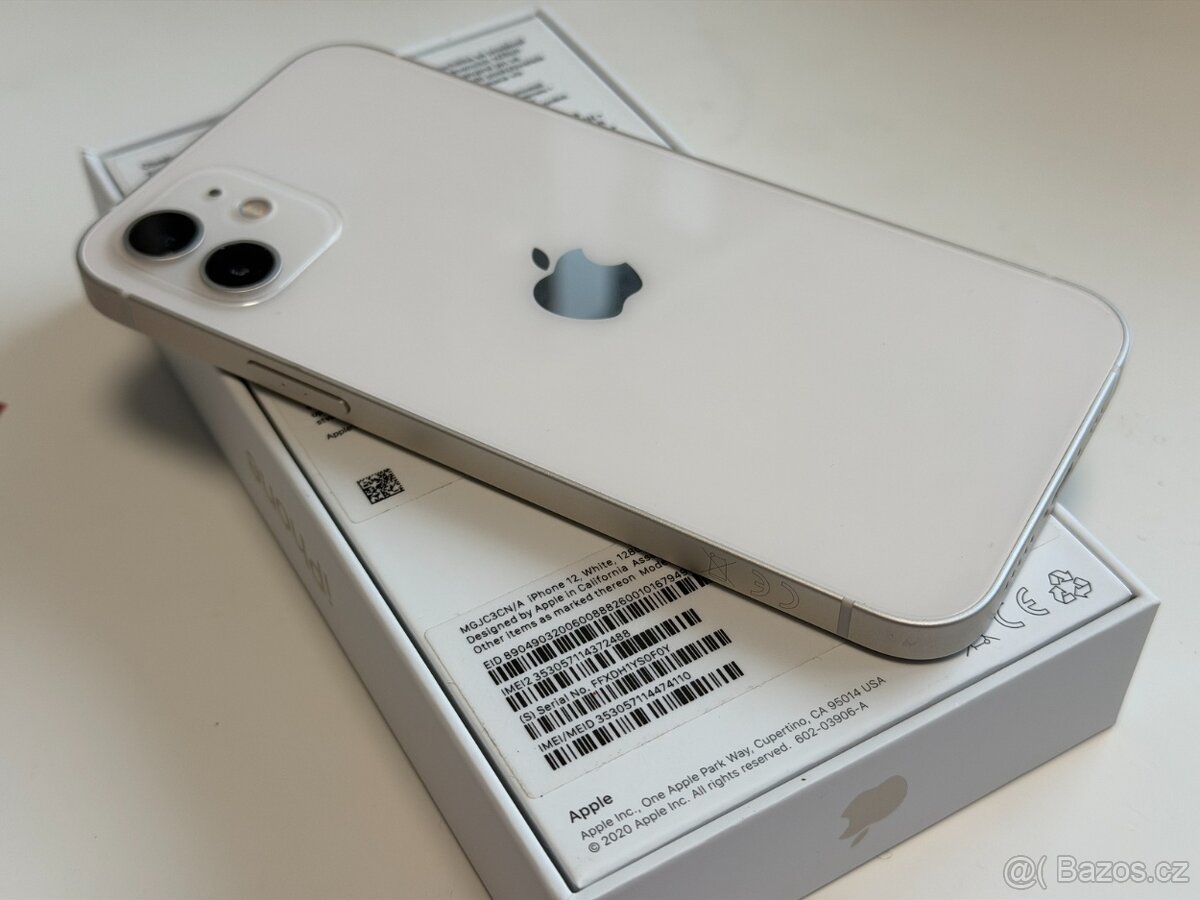 Apple iPhone 12 128 GB, White, CZ, super stav - 4