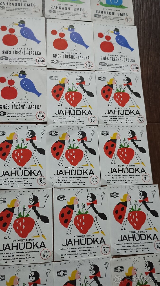 Etikety od sirupů - 4