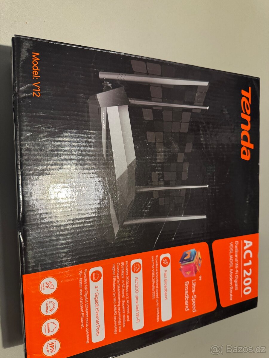 Tenda AC1200 VDSL router/modem novy - 4