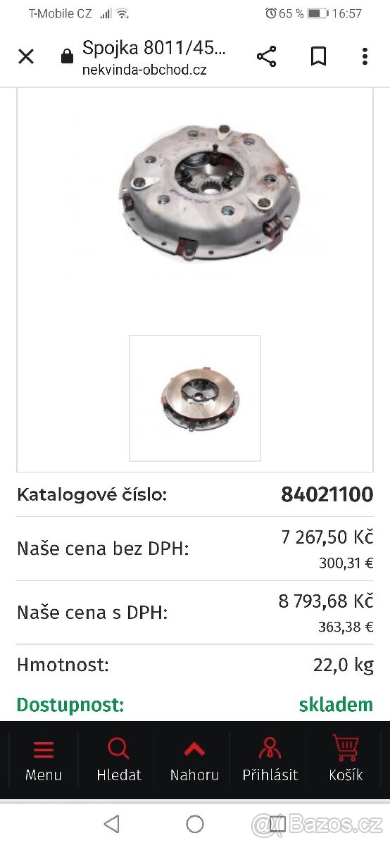 Přítlačný talíř spojky
ZETOR CRYSTAL - 4