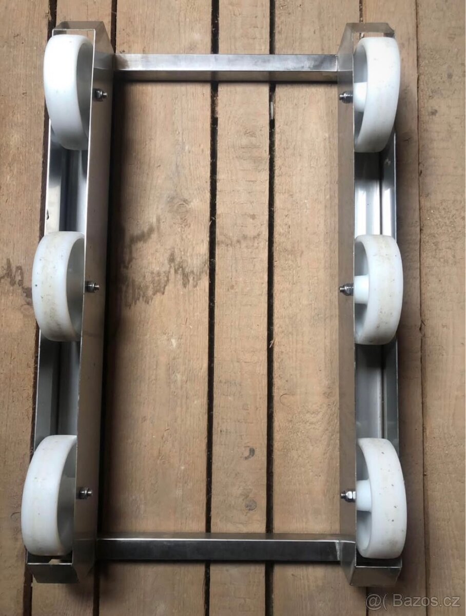 Nerezový vozík na přepravky E1, E2, E3 - 4