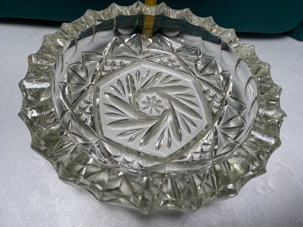 Retro skleněný popelník - 4