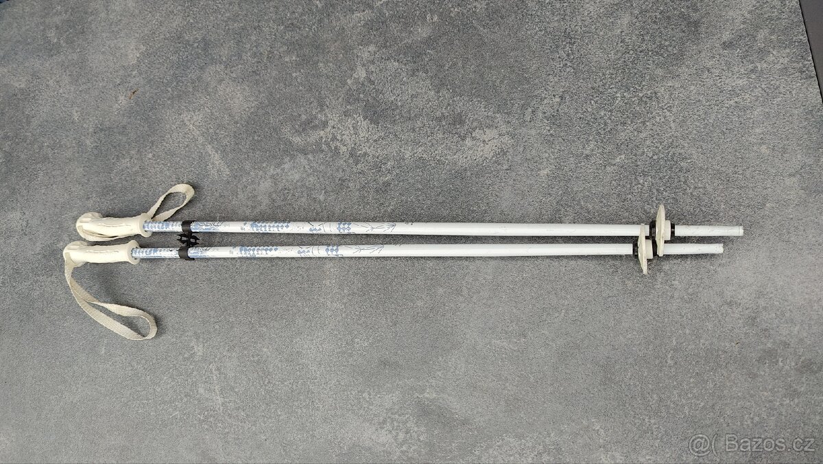 Dětské lyže 89cm, hůlky 85cm, boty zdarma - 4