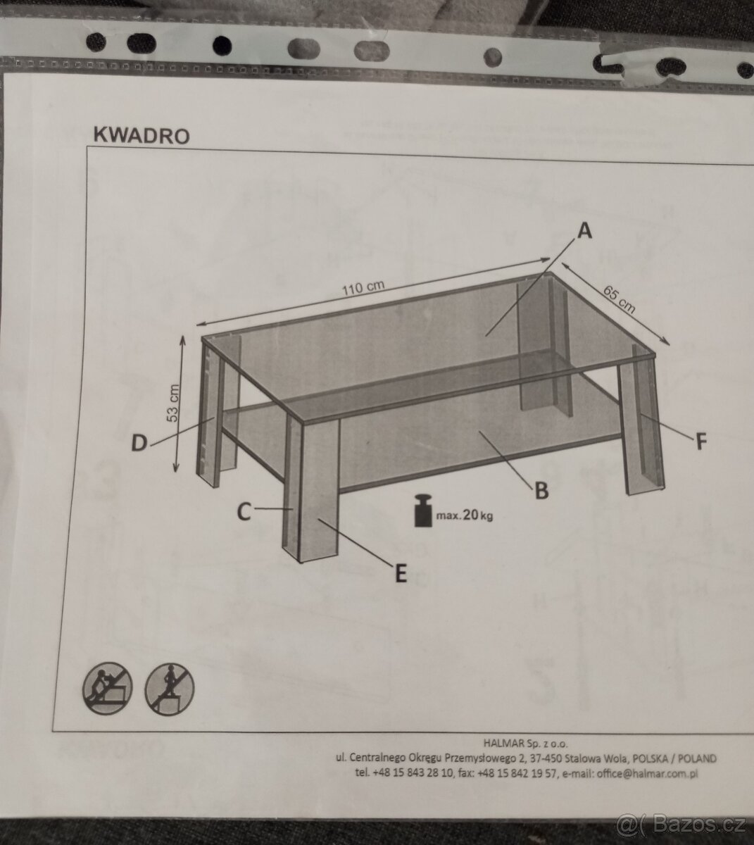 Konferenční stolek KWADRO - 4
