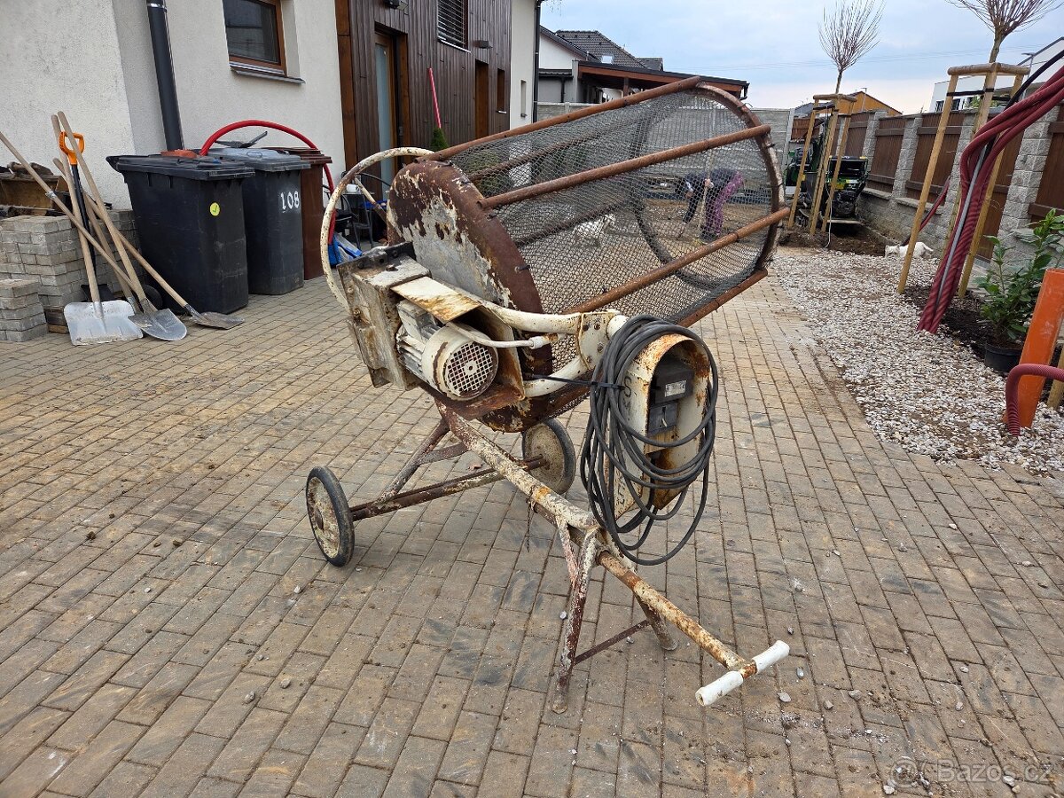 Kartrovačka, prosevačka zeminy, 400V - 4