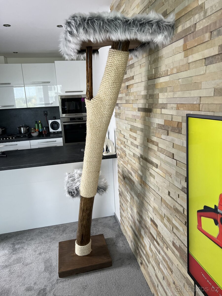 Drevene škrabadlo pro kočky - 4