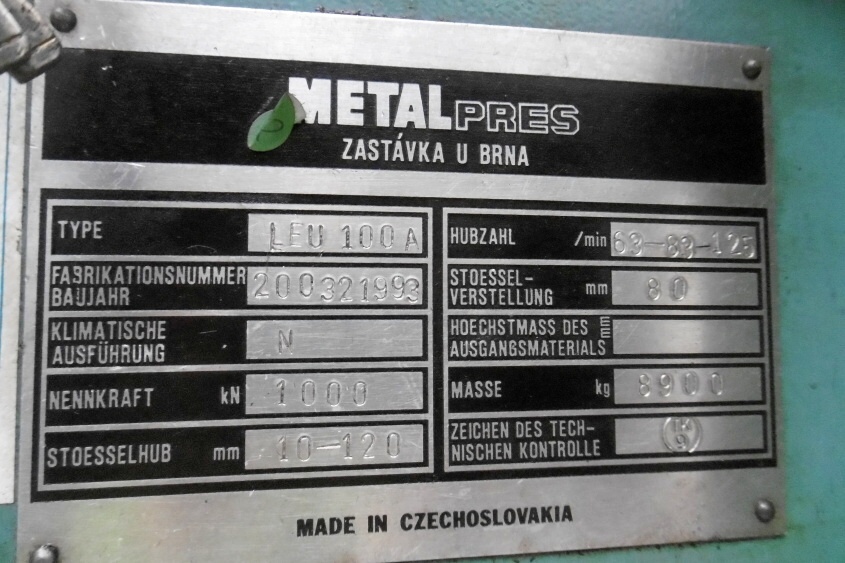 lis excentrický LEU 100 A r. 93 - zachovalý - 4