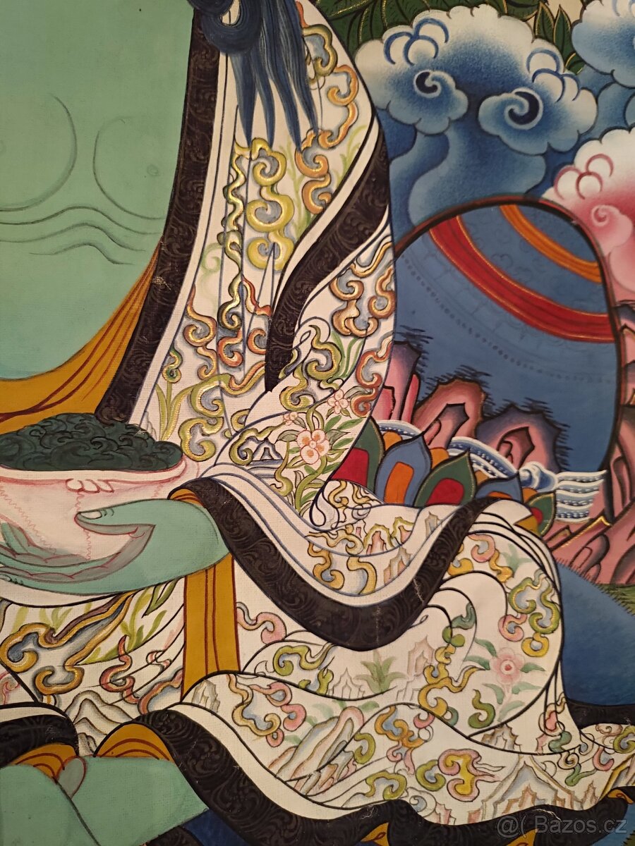 Tibetská thangka jogín Milarepa - 4