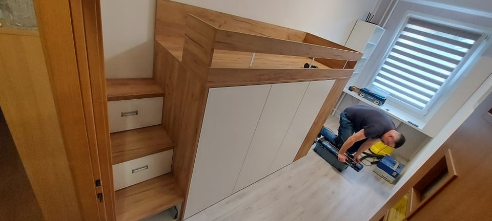 Postel +skříňky - 4