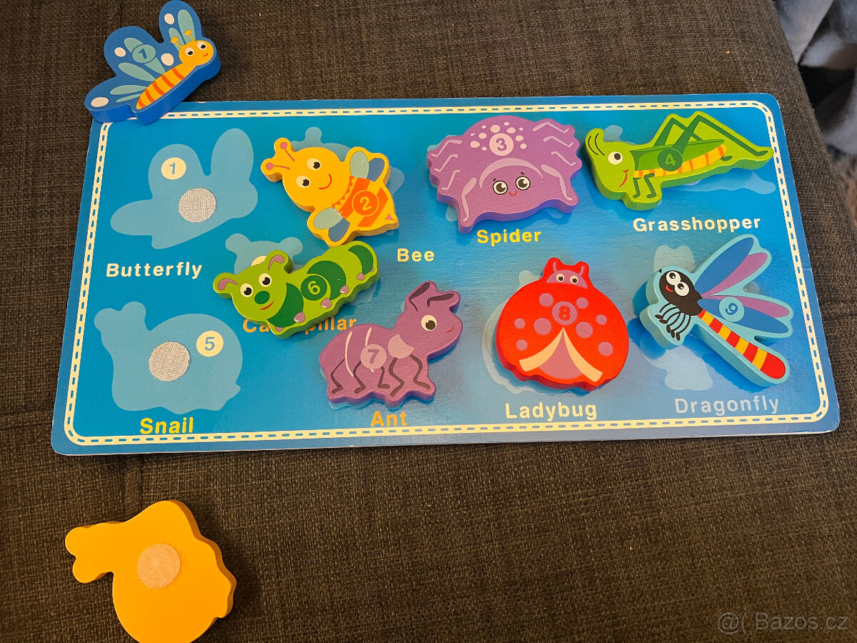 5x dřevěná vkládačka - 4