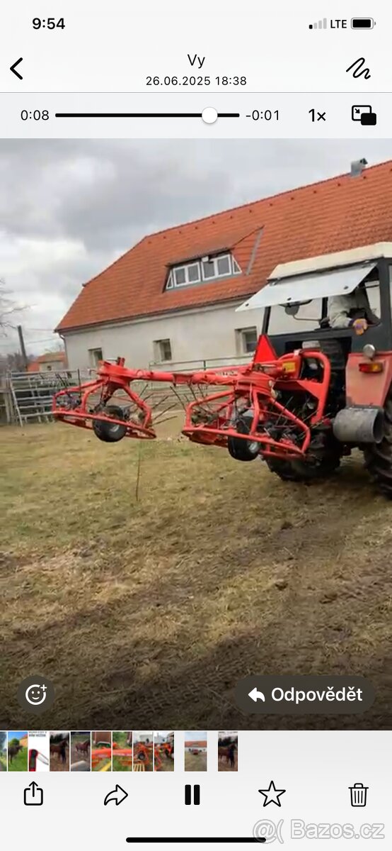 Hybob 300, univerzální obraceč, shrnovač - 4