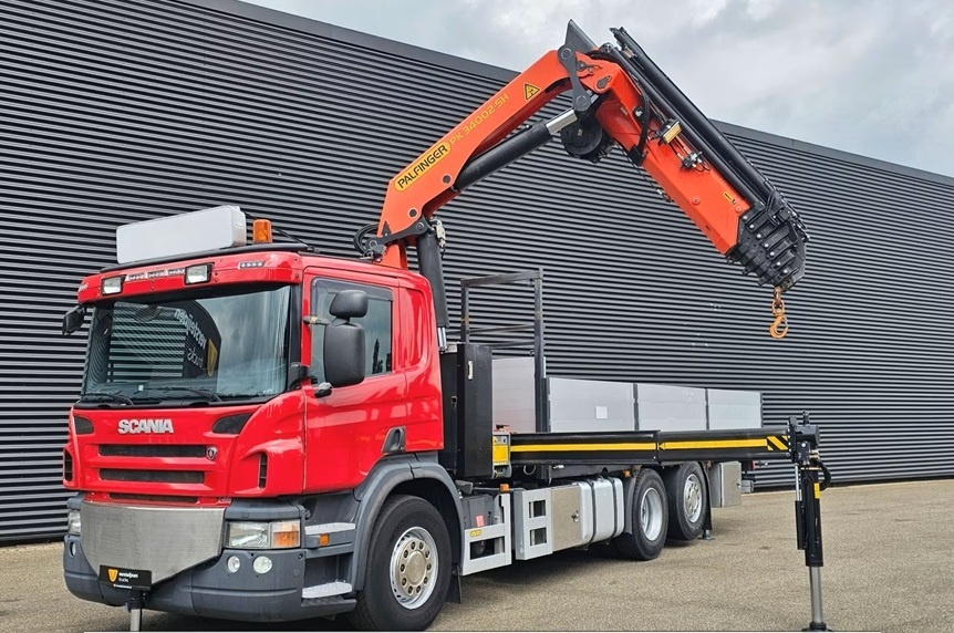 Scania P400 - 6x2 – Valník + HR-Palfinger 34 t/m – EURO 5