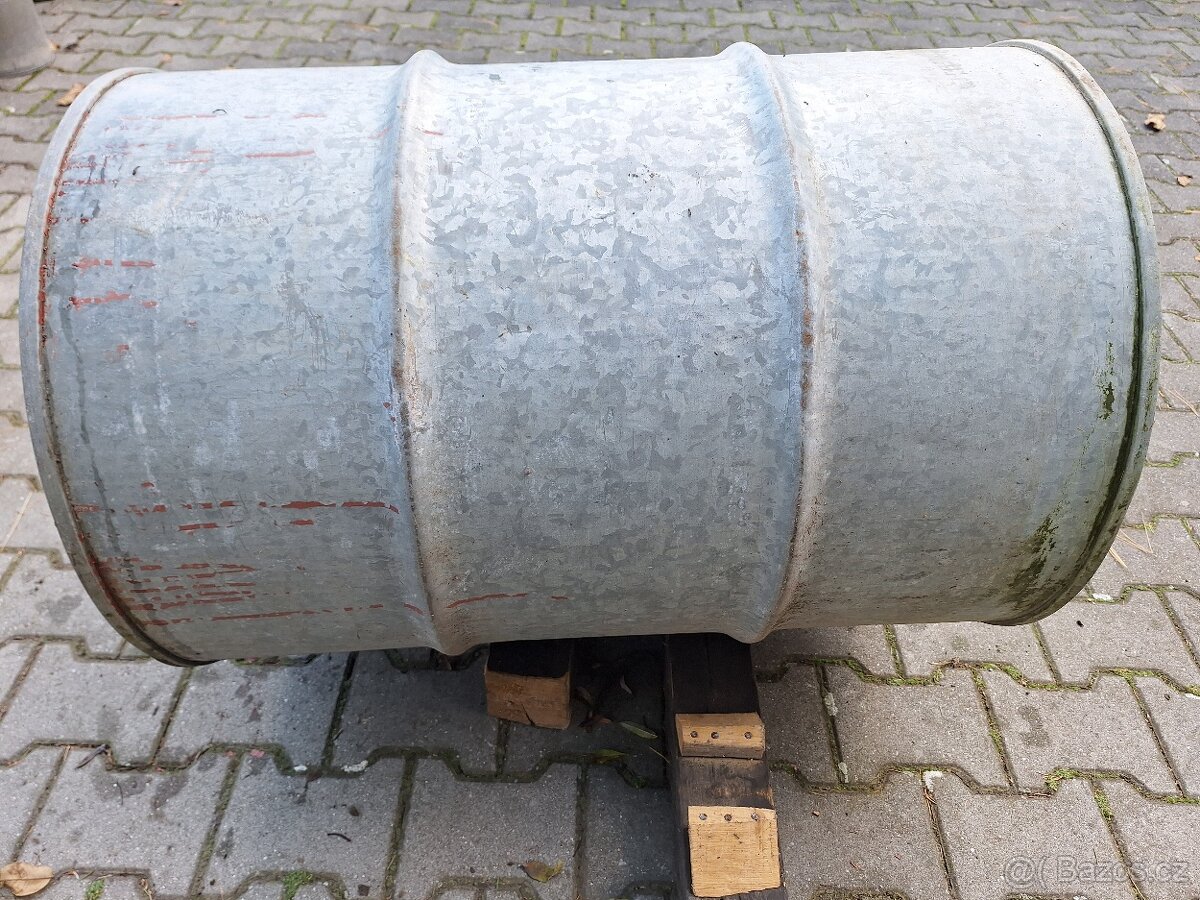 Plechový sud 200 litrů s bočním uzávěrem - 4