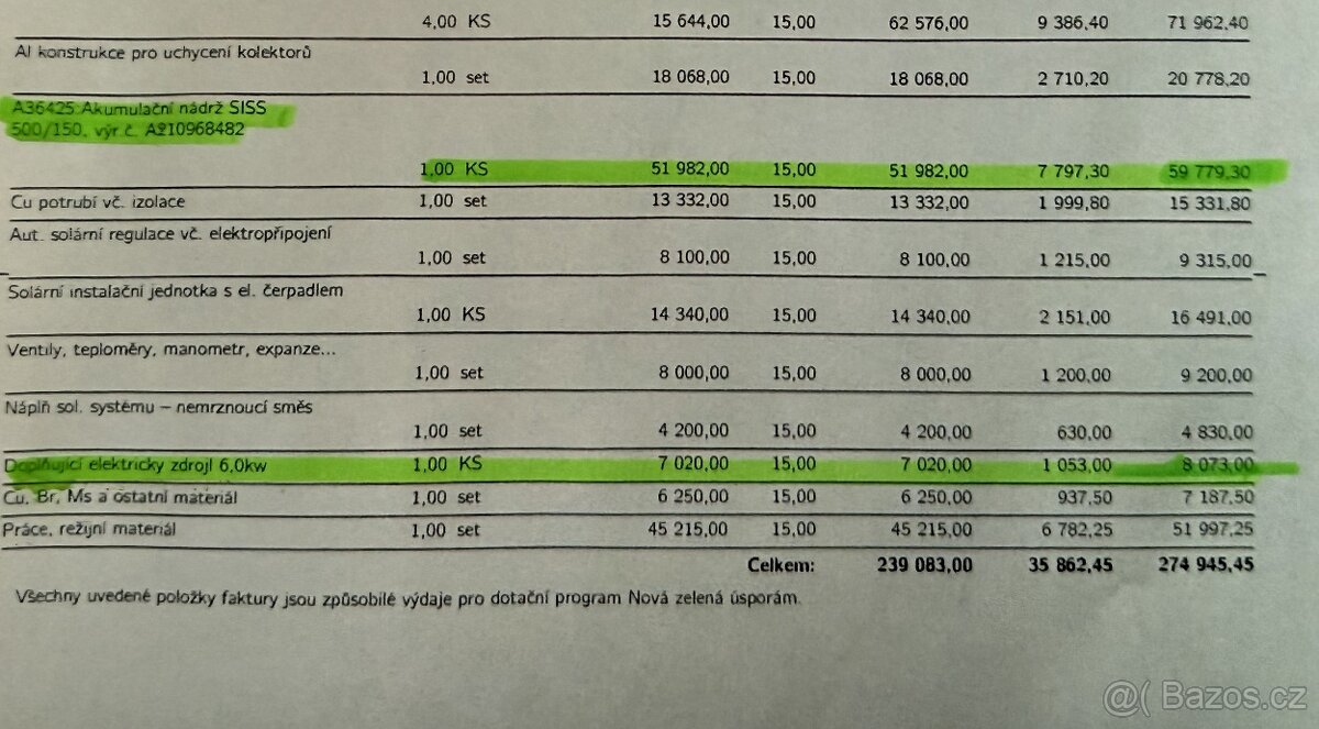Akumulační nádrž SISS 550/150 - 4