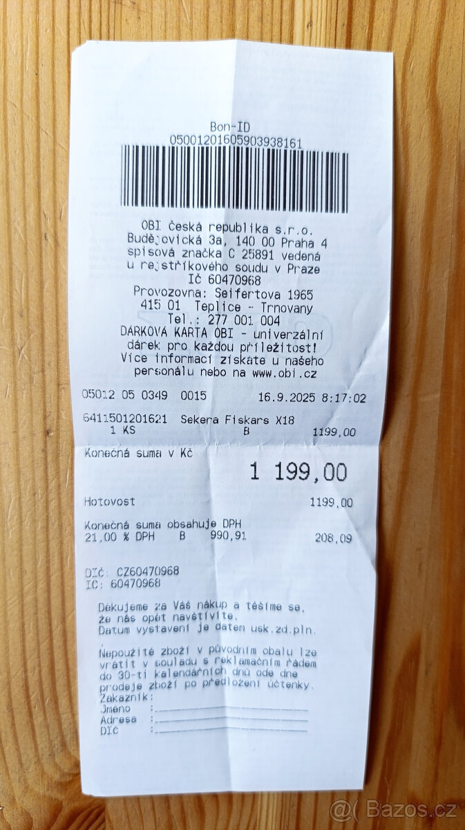 Fiskars Univerzální sekera X-series (S) X18, 44,5 cm - 4