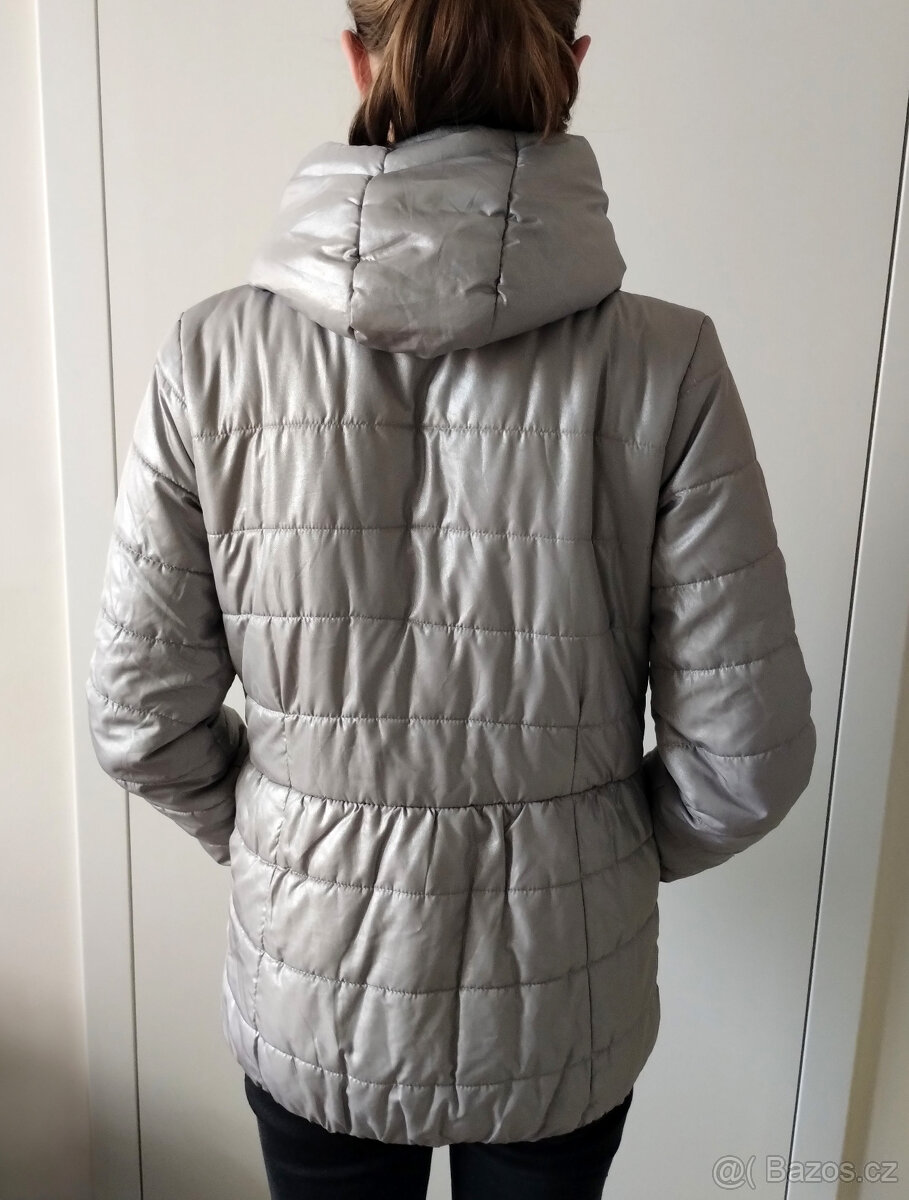 Dívčí zimní bunda na 13 až 14 let (cca vel. 164) - 4