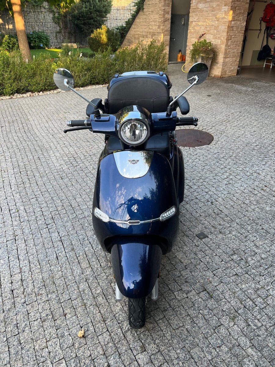 Téměř nejetá tříkolka E-skútr - HECHT CITIS MAX BLUE - 4