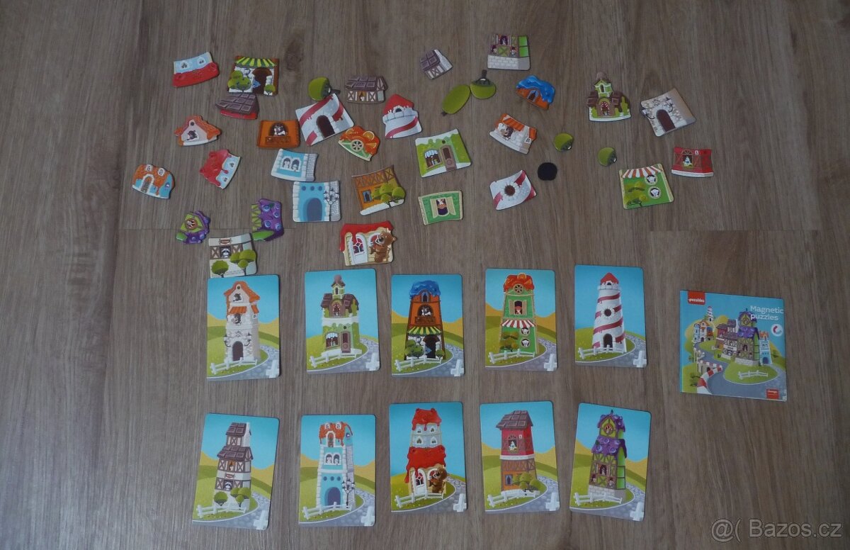 NOVÁ magnetická hra Puzzlika – domečky - 4
