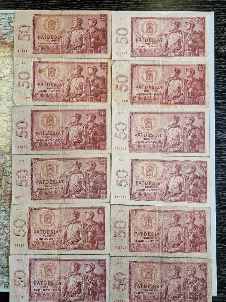 Bankovky Československo 50 Kčs - 4