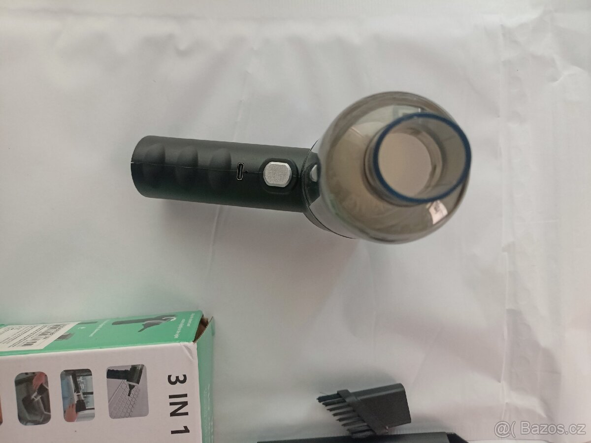 Bezdrátový AKU vysavač do auta a domácnosti 120W nový - 4