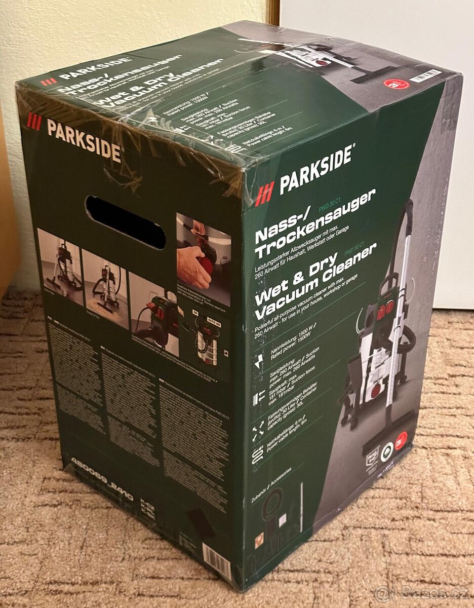 Vysavač na mokré a suché vysávání Parkside - 4