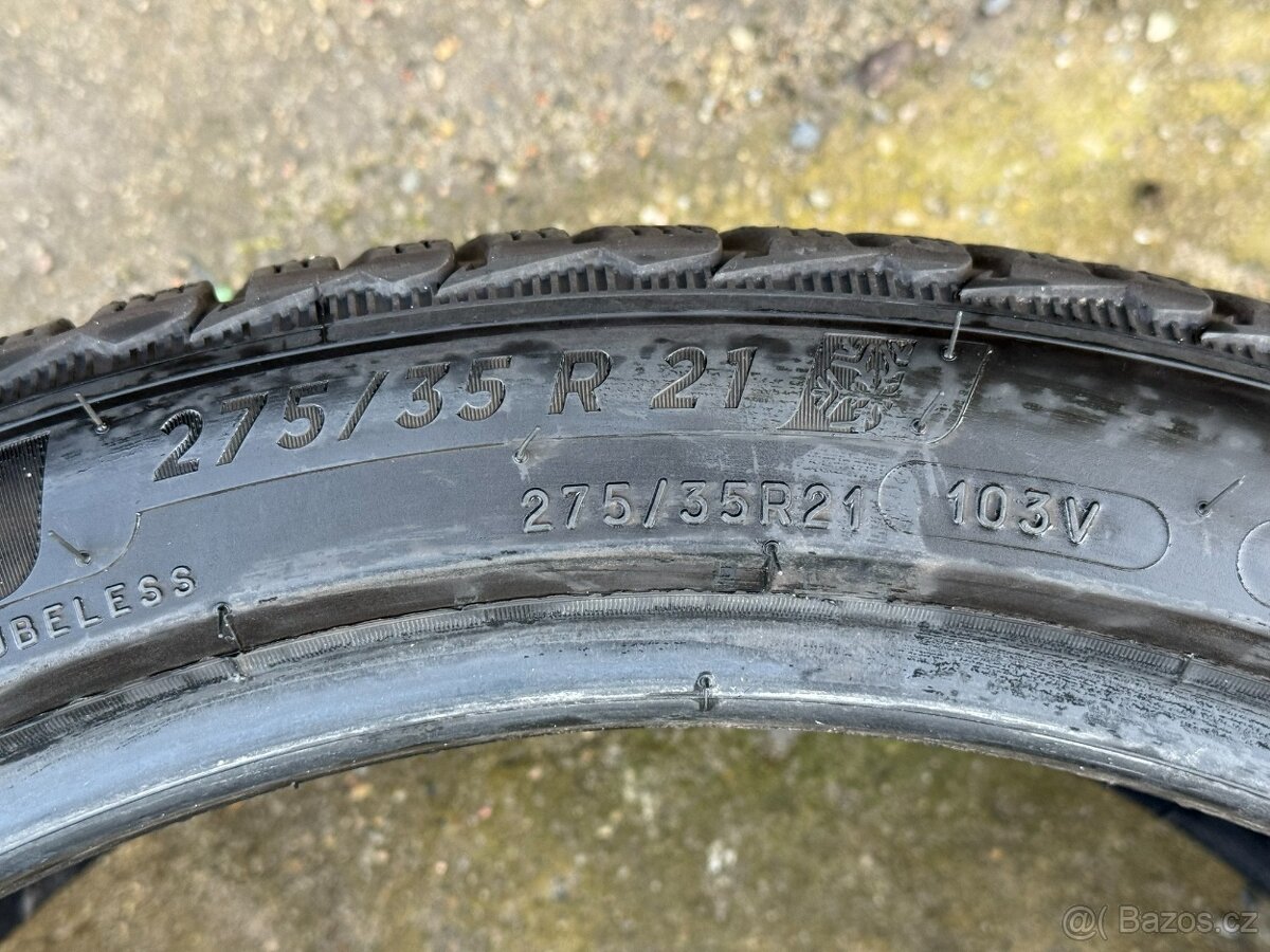 4x ZIMNÍ PNEU - 275/35 R21 + 315/30 R21 Michelin Alpin 5 - 4