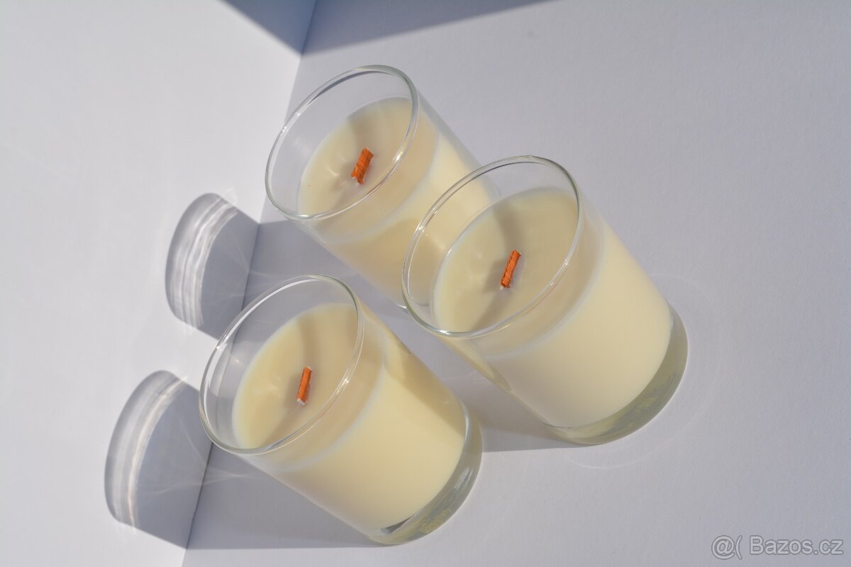 RUČNĚ VYROBENÁ VONNÁ DEKORATIVNÍ SVÍČKA. Jako Dárek - 4