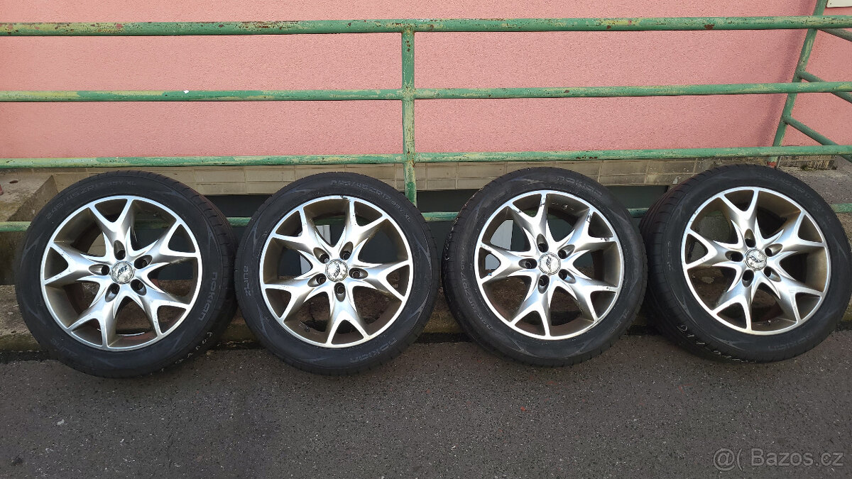 80% letní ALU kola 17" 5x112 Mercedes E W212 245/45/17 - 4