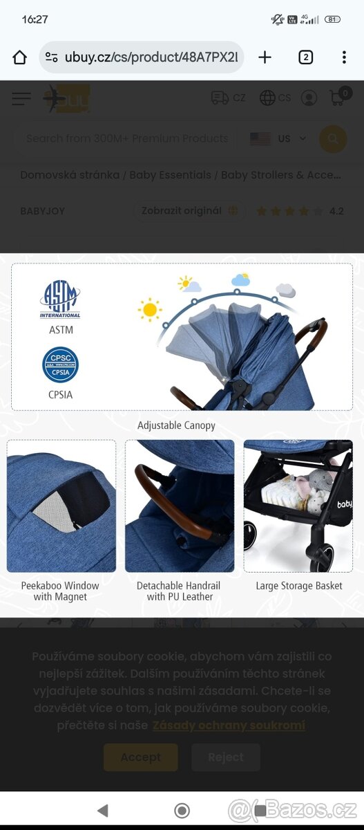 SPORTOVNÍ KOČÁREK - BABY JOY - 4