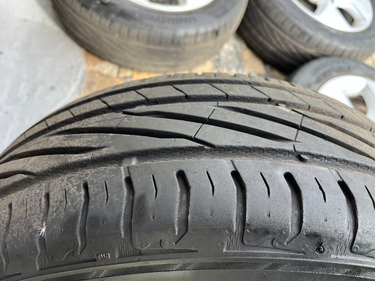 4x litá kola 5x114 R16, letní pneu - 4
