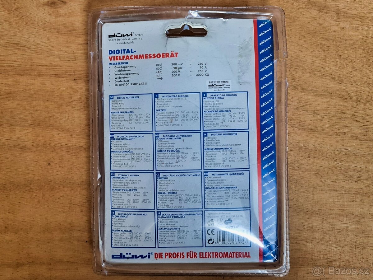 Digitální multimetr REV Düwi ve stavu nového - 4