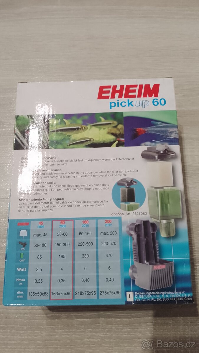 Akvárium 70l, světlo Juwel, filtr Eheim - 4