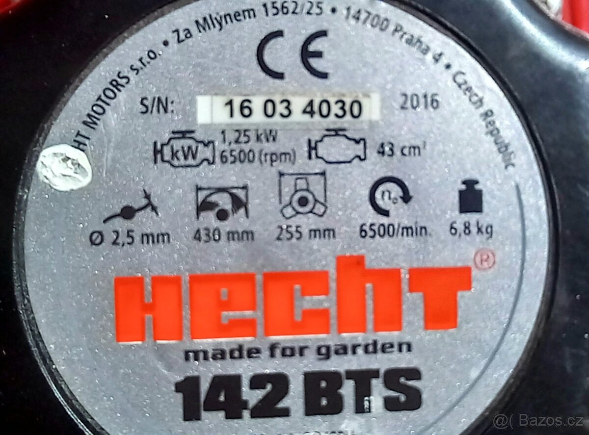 Křovinořez HECHT 1.25 kW - 4