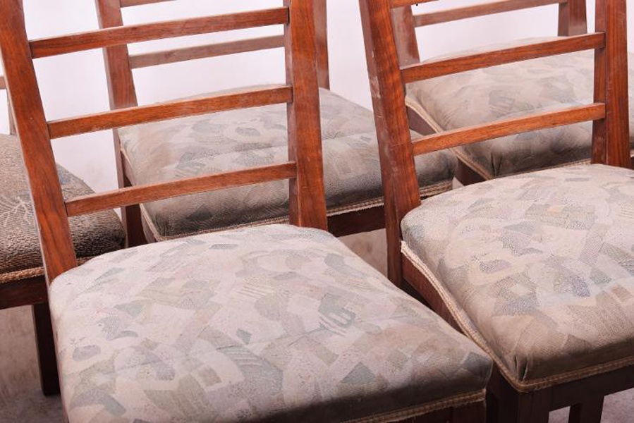 Sada 5 Art Deco židlí - 4