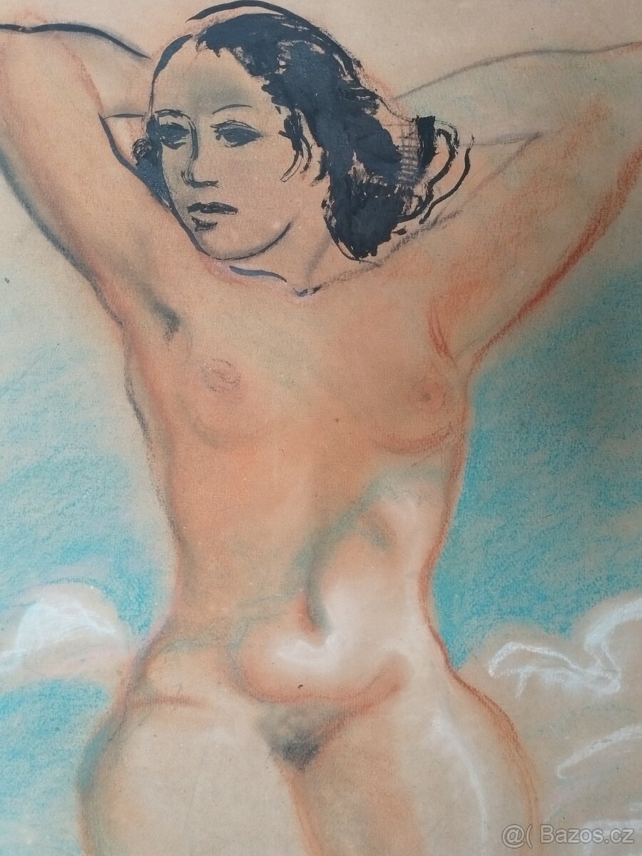 obraz NÁDHERNÁ KRÁSKA, AKT, 104x74cm, Jaroslav Štika - 4