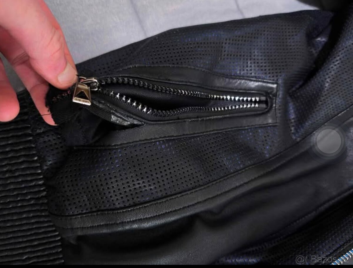 Kožená bunda Philipp Plein XL - kvalitní kus ze zahraničí - 4