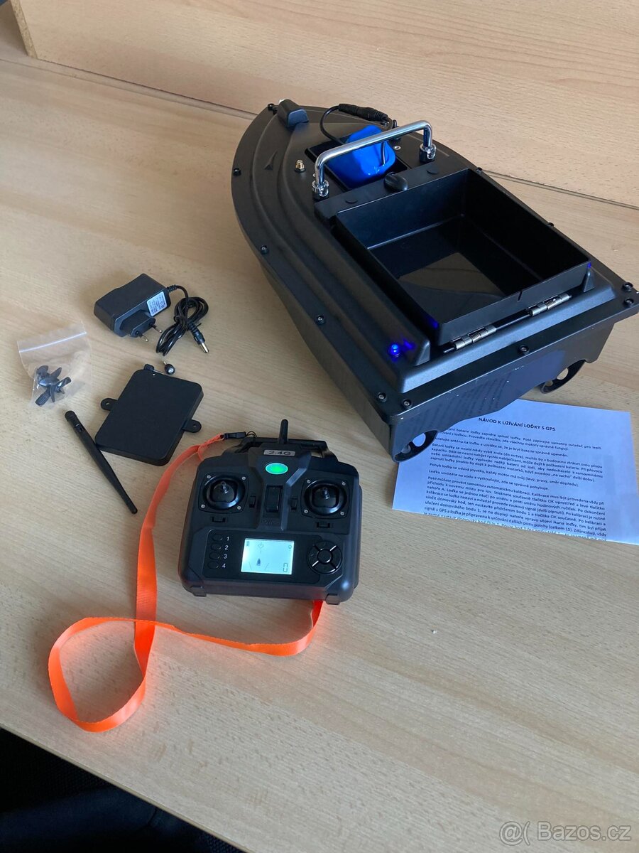 Loďka zavážecí s GPS (10000mAh) + ZDARMA OBAL černý - 4