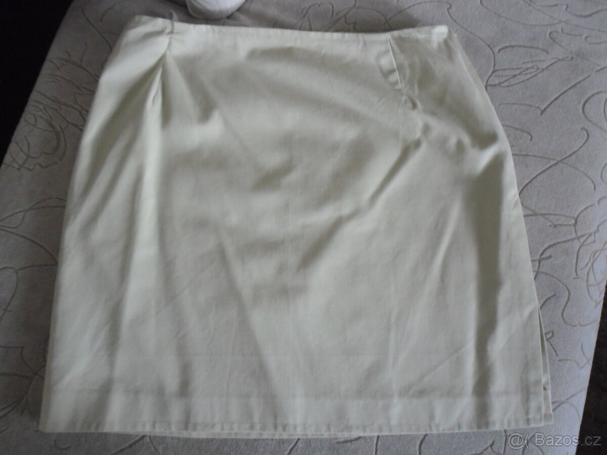 Prodám:dámský nepoužitý denim béžový kostým se sukní,780 Kč - 4