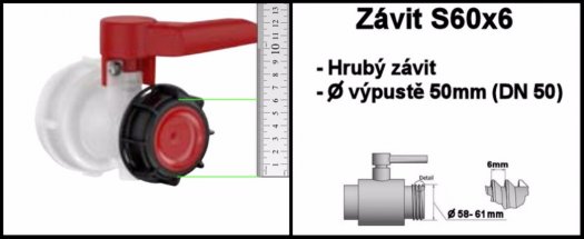 Redukce na ventil na IBC nádrž - 4