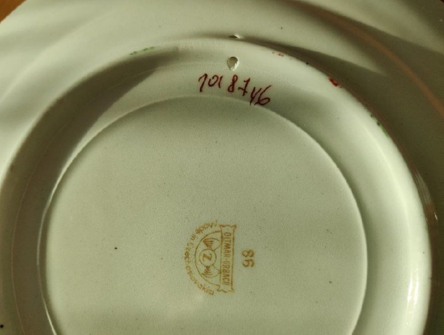 retro keramický talíř CHODOVIA Domažlice - 4