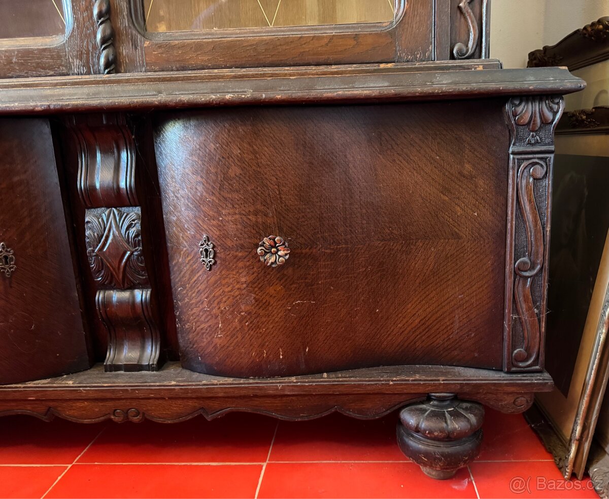 TOP-Luxusní starožitná vitrína, 1. Republika - 4