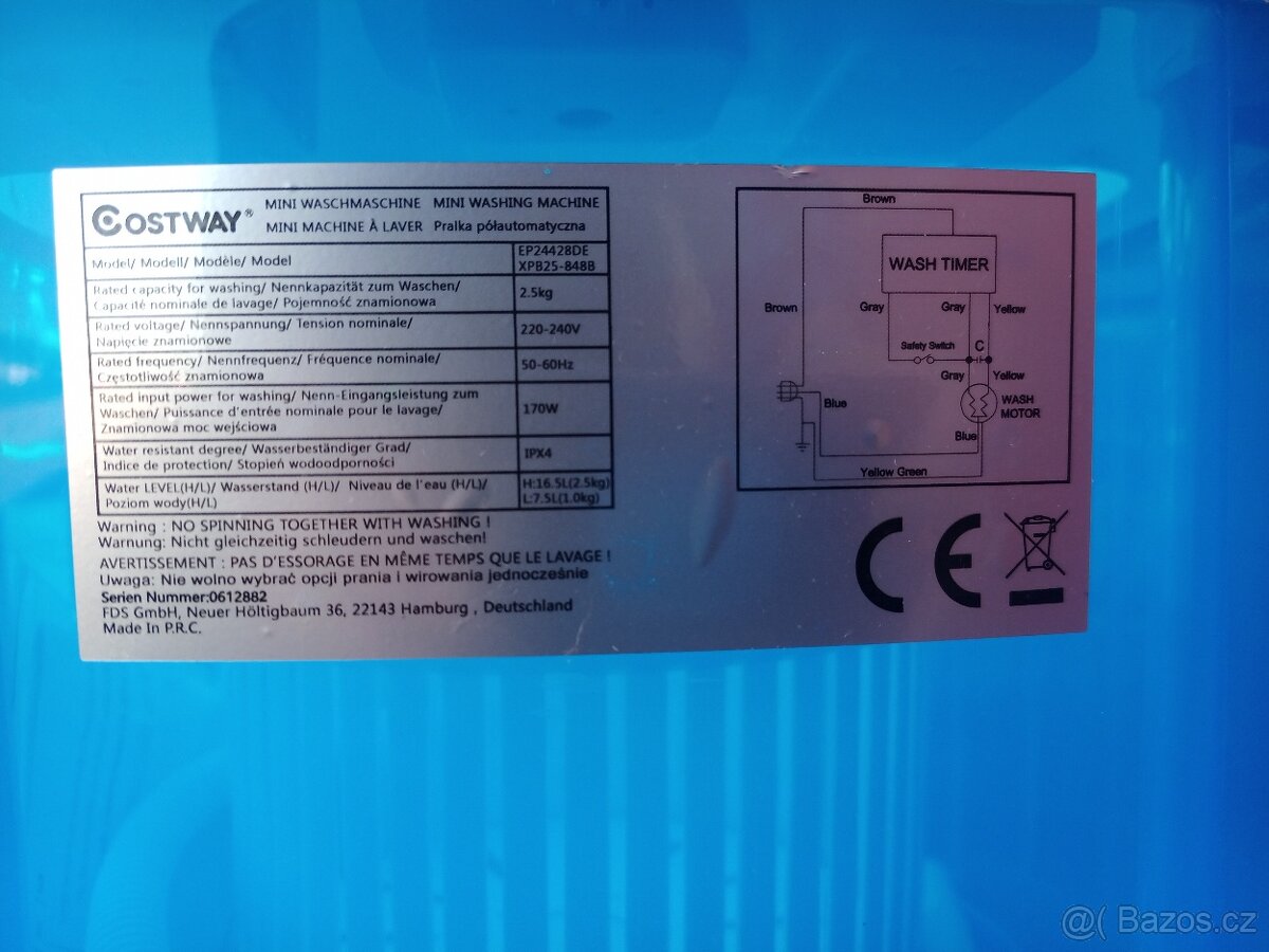 Cestovní mini pračka - 4